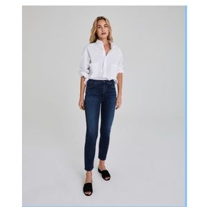 AG The Isabelle High Rise Straight Crop Jeans